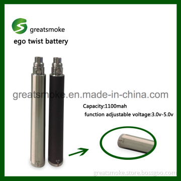 Hot Selling 650/900/1100/1300mA EGO Twist Battery for Electronic Cigarette